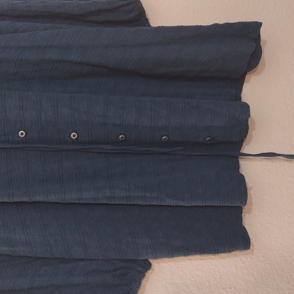 PRE OWNED LANE BRYANT LONG SLEEVE SHIRT COLOR FOREST GREEN SIZE 18/20 - Picture 6 of 12